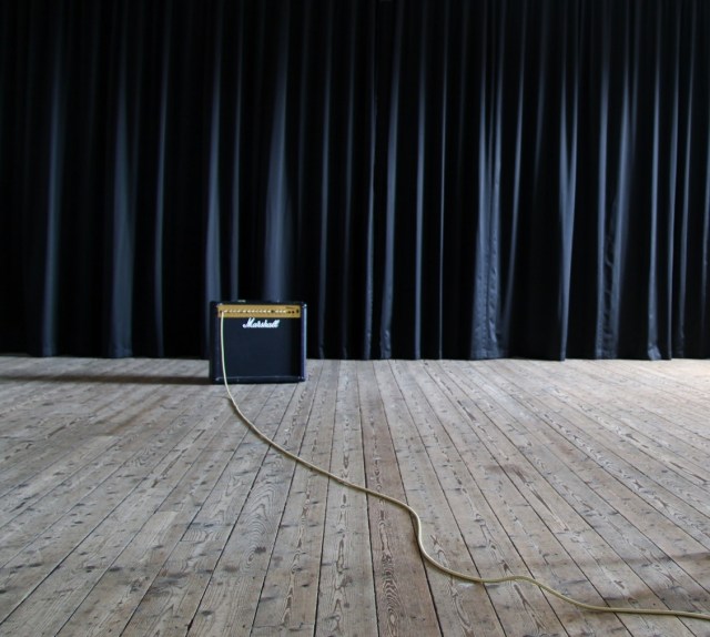 Marshall Amplifier and Curtain, Redeemer Central Church, 2016.